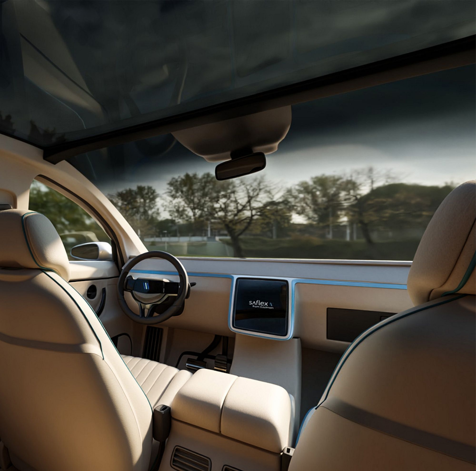 Interior of Saflex car  